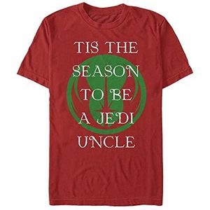 Star Wars: Classic - Jedi Uncle Unisex Crew neck T-Shirt Red XL
