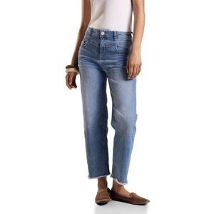 STREET ONE Straight Leg Jeans, Light Blue Soft Wash, 26W x 28L