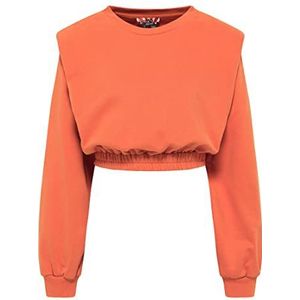MYMO ROCKS Dames sweatshirt 23820028-MY080, oranje, M, oranje, M