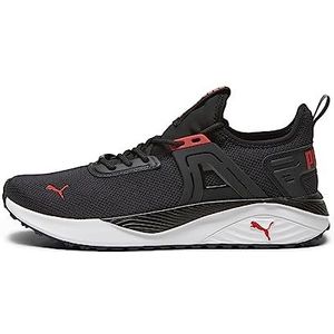 PUMA Unisex Pacer 23 Sneaker, zwart-voor All TIME RED Zilver, 12 UK, Puma Zwart voor alle tijden Rood Puma Zilver, 47 EU