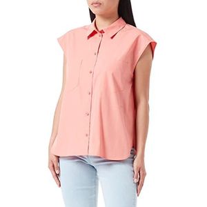 JACK & JONES Dames Jjxx Jxetta Sl Poplin Shirt Sn Blouse, Burnt Coral, M