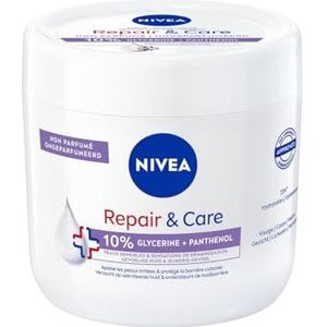 NIVEA Repair & Care Sensitive Bodycrème - 10% Glycerine + Panthenol - Barrière Crème voor Gevoelige en Jeukerige Huid - Lichaamsverzorging - 400 ml
