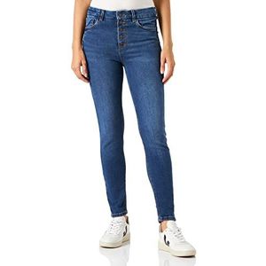 Springfield Highwaist jeansbroek voor dames, Medium Blauw, 32 NL