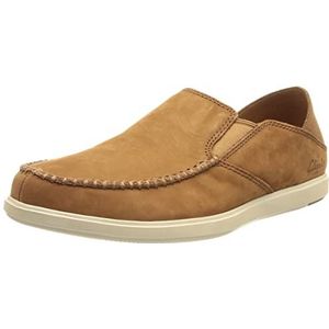 Clarks Heren Bratton Slip Slipper, Dark Tan Nubuck, 39.5 EU