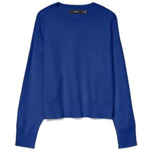 VERO MODA Vmgold Art Ls O-Neck Pullover, surf The Web, XS