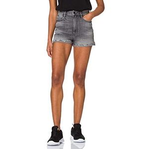 G-STAR RAW Tedie Ultra High geribde shorts voor dames, Faded Anchor C530-c282, 23W