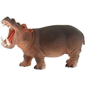 Bullyland 63691 Speelfiguur, Nilpaard ca. 14,8 cm groot, liefdevol met de hand geschilderd figuur, PVC-vrij, leuk cadeau voor jongens en meisjes om fantasierijk te spelen.