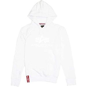 ALPHA INDUSTRIES Basic Hoody met reflecterende print voor heren.