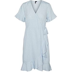 VERO MODA Damesjurk, Skyway/Aop: wit Tiny Dots, XL
