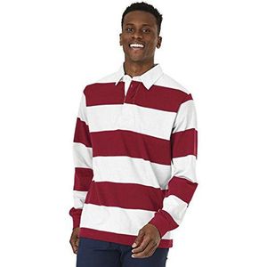Charles River Apparel Heren Shirt, Rood/Wit, XXS