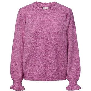 YAS BALIS LS O-Neck Knit Pullover S. NOOS, Purple Orchid, M
