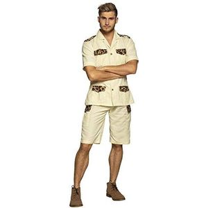 Boland 83882 Safari Mann, Herenkostuum voor volwassenen, beige, M/L