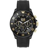 Ice-Watch - ICE chrono Black gold - Zwart herenhorloge met kunststof band - 021602 (Medium)