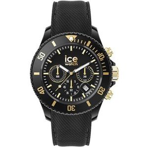 Ice-Watch - ICE chrono Black gold - Zwart herenhorloge met kunststof band - 021602 (Medium)