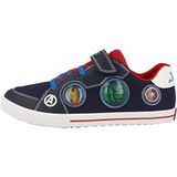 Geox J Kilwi Boy Sneaker, Navy/RED, 39 EU, rood (navy red), 39 EU