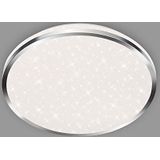 Briloner Leuchten - LED plafondlamp, badkamerlamp, badkamerlamp incl. sterrendecoratie, IP44, 12 Watt, 1.200 lumen, 4.000 Kelvin, chroomwit, 280x70mm (DxH)