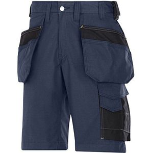 Snickers 30239504056 Rip-Stop ambachtelijke shorts met holster zakje maat 56 marineblauw