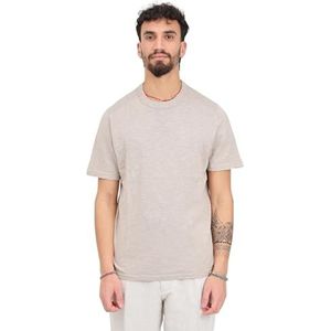 SELETED HOMME Slhberg Linen Ss Knit Tee Noos T-shirt voor heren, Pure kasjmier, XL