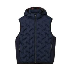 TOM TAILOR Heren 1041313 Hybride vest met capuchon (1 stuk), 10668 - Sky Captain Blue, M