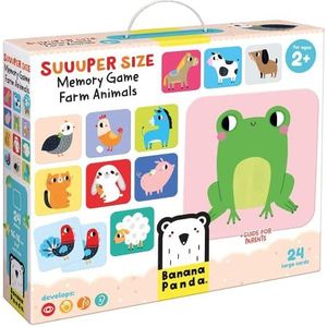 Banana Panda - Suuuper Size Memory Game Farm Animals – pedagogische toewijzingsactiviteit voor kinderen vanaf 2 jaar en ouder