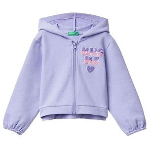 United Colors of Benetton Jas C/CAPP M/L 3J68G501U Sweatshirt met capuchon, Pervinca 1W2, 82 meisjes, pervinca 1w2