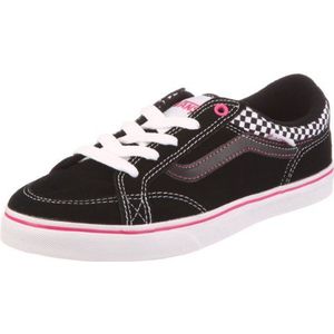 Vans W Aubree Slim (Check) Zwart/W, Sneakers voor dames, Zwart Ruit Zwart Wit Roze, 38 EU