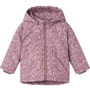 NAME IT Baby meisje Nbfmaxi Jacket AOP korte jas, lila, 80, lila, 80