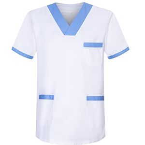 Misemiya - Werkkleding Unisex kraag PIC korte mouwen Medisch Unisex - Ref.817, Banco 8171-2, XXL
