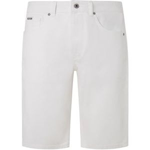 Pepe Jeans Heren Relaxed Short, Wit (Denim-TC0), 34W, Wit (Denim-tc0), 34W