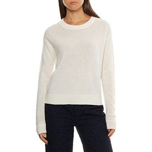 Tommy Hilfiger Dames Softwool C-nk Sweater Truien, Ecru, XXL