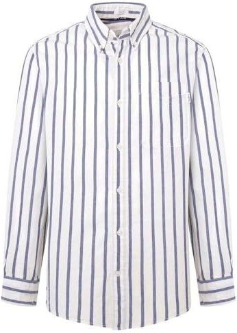 Pepe Jeans - PM308573 - Overhemd - Wit - Katoen - Lange Mouwen