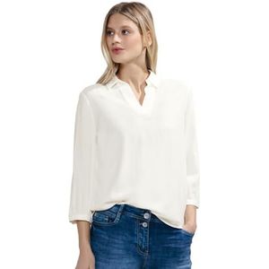 Cecil Dames seersucker blouse, Vanilla White, XS