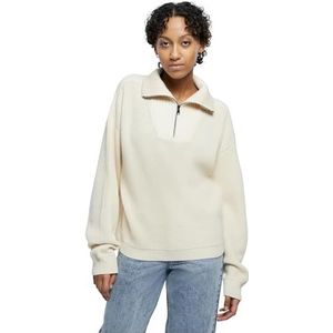 Urban Classics - Oversized Knit Troyer - Zand - Dames Sweatshirt
