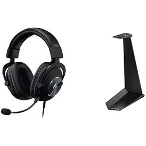 Logitech G PRO X SE bedrade gamingheadset met microfoon, Afneembare microfoon, DTS-X, 7.1, USB DAC incl., PC, Xbox One, Xbox Series X|S, PS5/PS4 + ASTRO Gaming Inklapbare headsetstandaard - Zwart