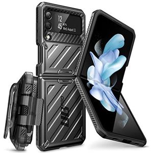 SUPCASE Unicorn Beetle Pro Full-Body Dual Layer Robuuste Beschermende Holster Case voor 7,6-Inch Samsung Galaxy Z Flip 4 5G (2022), Zwart
