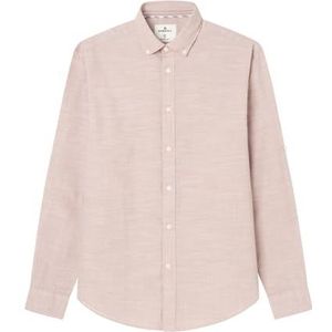 SPRINGFIELD Cotton Slub Basic herenhemd, bruine suiker, S