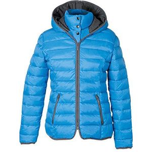 PFIFF 102410 Dames gewatteerde jas Cerul, paardrijjas damesjack capuchon, middenblauw M