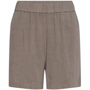 PIECES Pcvinsty Hw Linen Shorts Noos Linnen Shorts voor dames, fossiel, XL