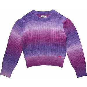 Replay Korte trui voor meisjes, 010 Multi Stripes violet/blauw, 8 Jaren