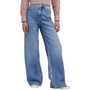 Lee - Stella A Line - Jeans - Blauw - Katoen/Lyocell - High Waist Wide Leg