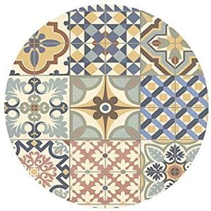Vilber, Toledo vinyl tapijt, rond, kleur 01, diameter 65 cm
