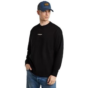 G-Star - D25078-C336-6484 - T-shirt - Zwart - Boxy - Lange Mouwen - Biologisch Katoen