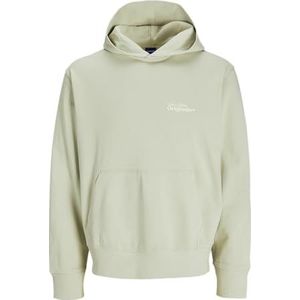 JACK & JONES Jorparos Type Sweat Hood Back voor heren, Celadon Tint, XXL