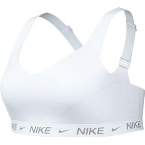 Nike Sportbeha voor dames Dri-Fit Indy High Support Bra, White/Stone Mauve/White, FJ1971-100, 3X