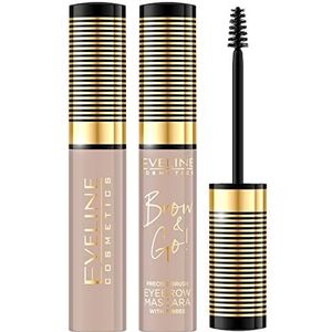 Eveline Cosmetics - Brow & Go! - Wenkbrauwmascara - Taupe - 6 ml