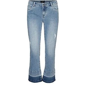 VERO MODA VMSHEILA MR Kick Flare FD Jeans GU3173 Broek, Medium Blue Denim, XL/32, blauw (medium blue denim), 32W x 32L