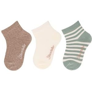 Sterntaler Uniseks sokken (verpakking van 3 stuks), bruin, mix, 34 EU