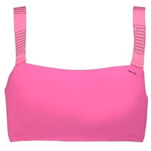 PUMA Swim Women Bandeau TOP 1P, fluor-roze, S