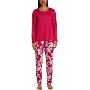 CALIDA Dames Blooming Nights Pyjamaset, Barberry Red, 44/46