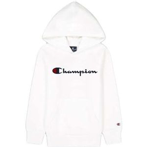Champion Legacy American Classics B-Ultralight Powerblend Fleece Sweatshirt met capuchon voor kinderen en jongens, Wit, 3-4 jaar